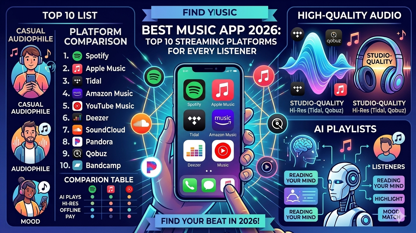 Best Music App 2026: Top 10 Streaming Platforms for Every Listener
